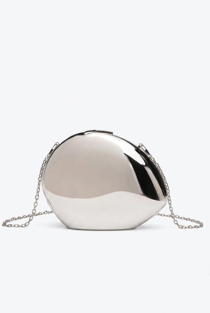 Golden Hour Structured Oval Clutch
