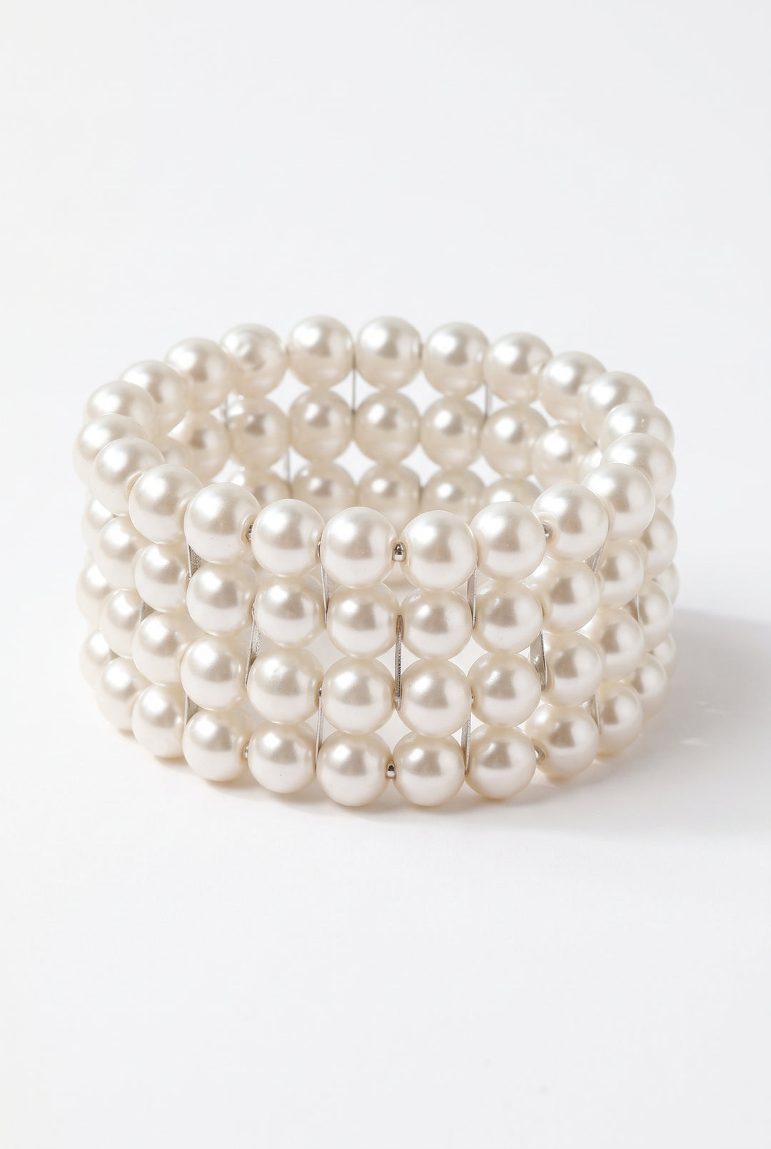 Graduated Faux Pearl Bracelet Stack