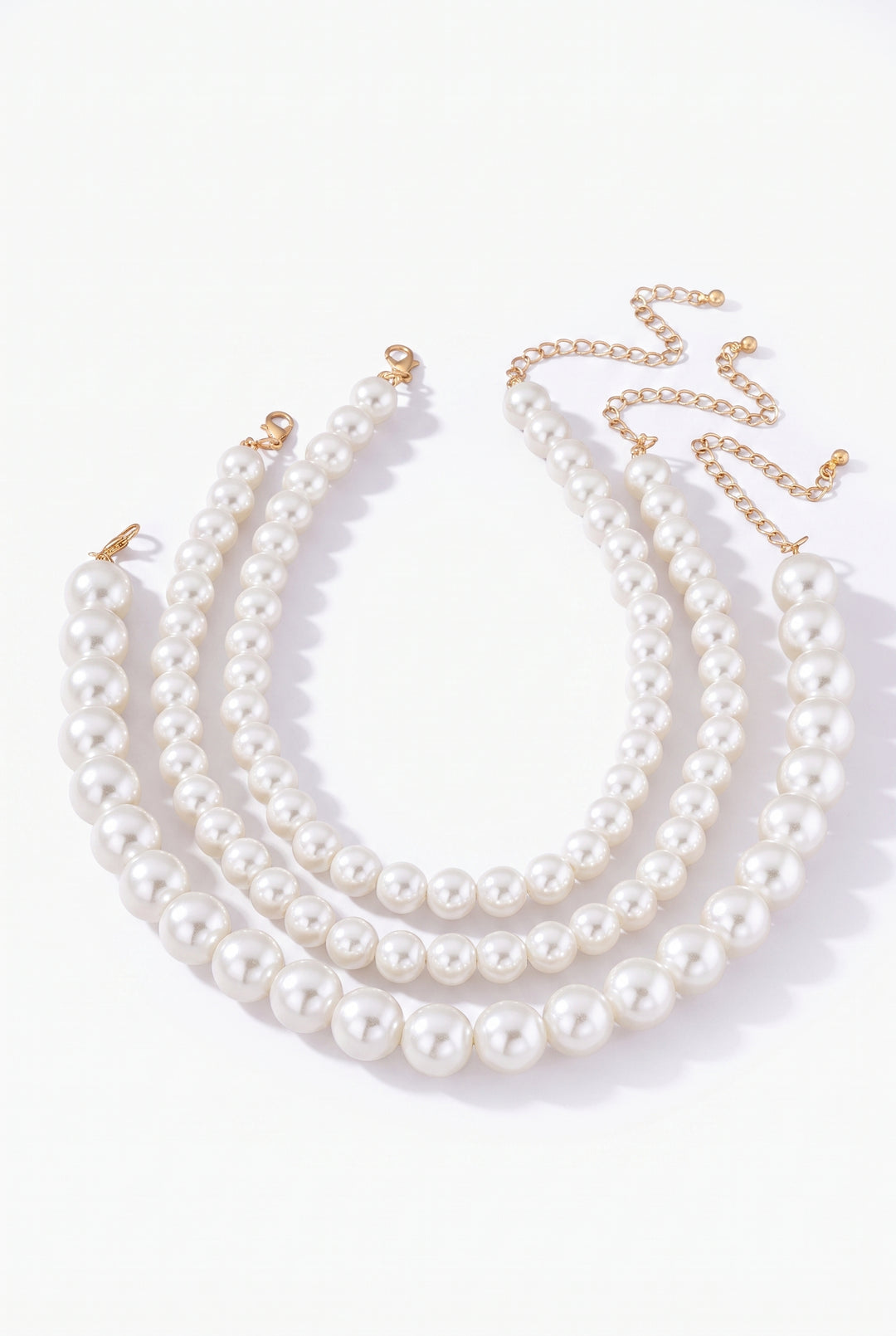 Graduated Faux Pearl Necklace