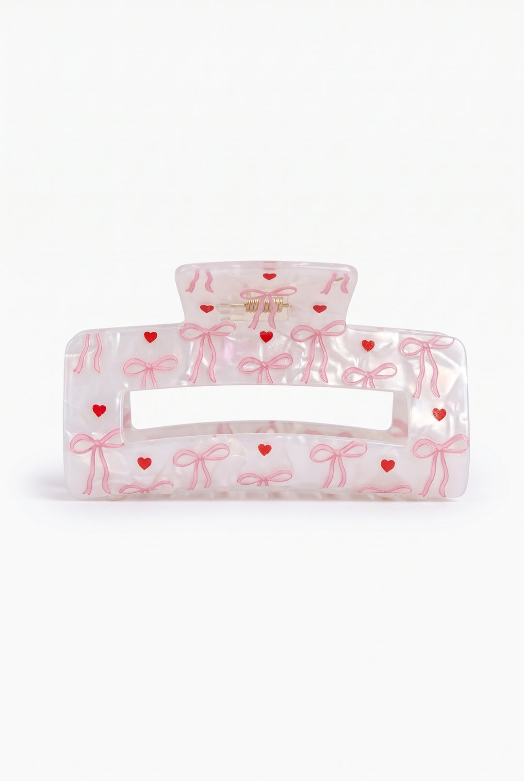 Heart Confetti Claw Clip
