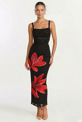 Dream Crush Lace-Up Back Maxi Dress