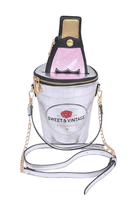 Iconic Champagne Bottle Cooler Crossbody Bag