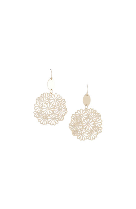 Flower Lace Dangle Earrings