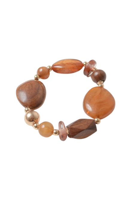 Cairns Wooded Stone Bracelet