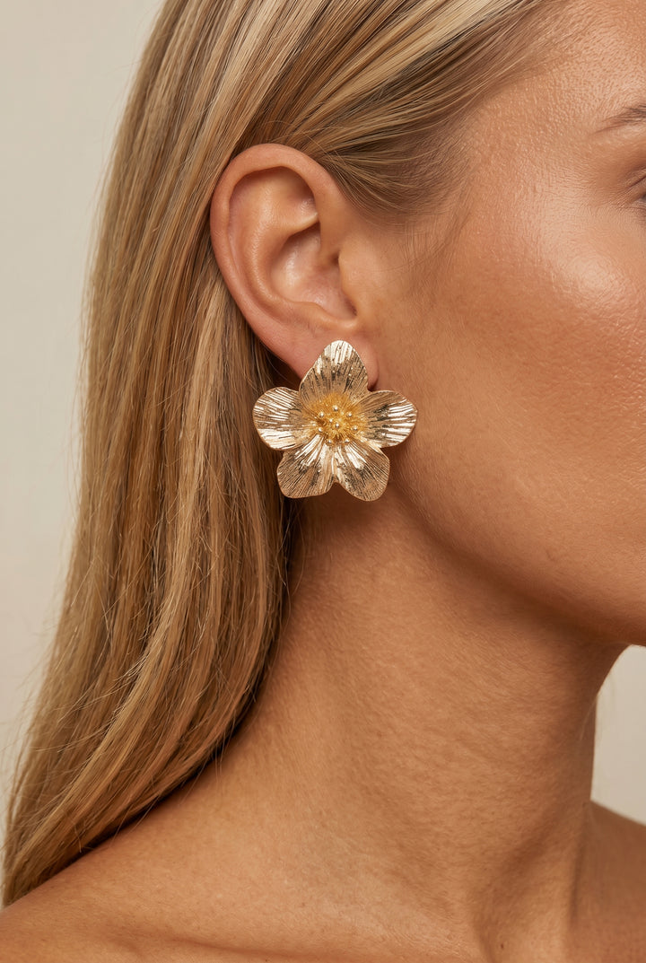 Jasmine Flower Statement Earrings