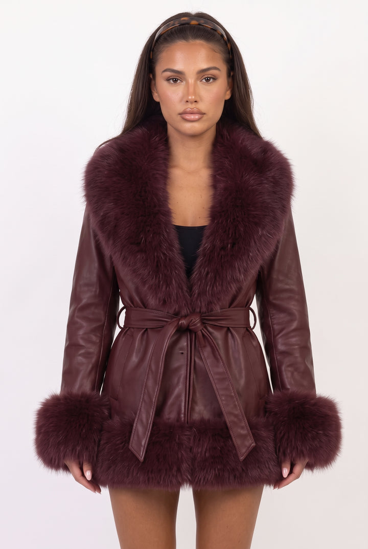Keep the Driver Waiting Faux Fur Coat