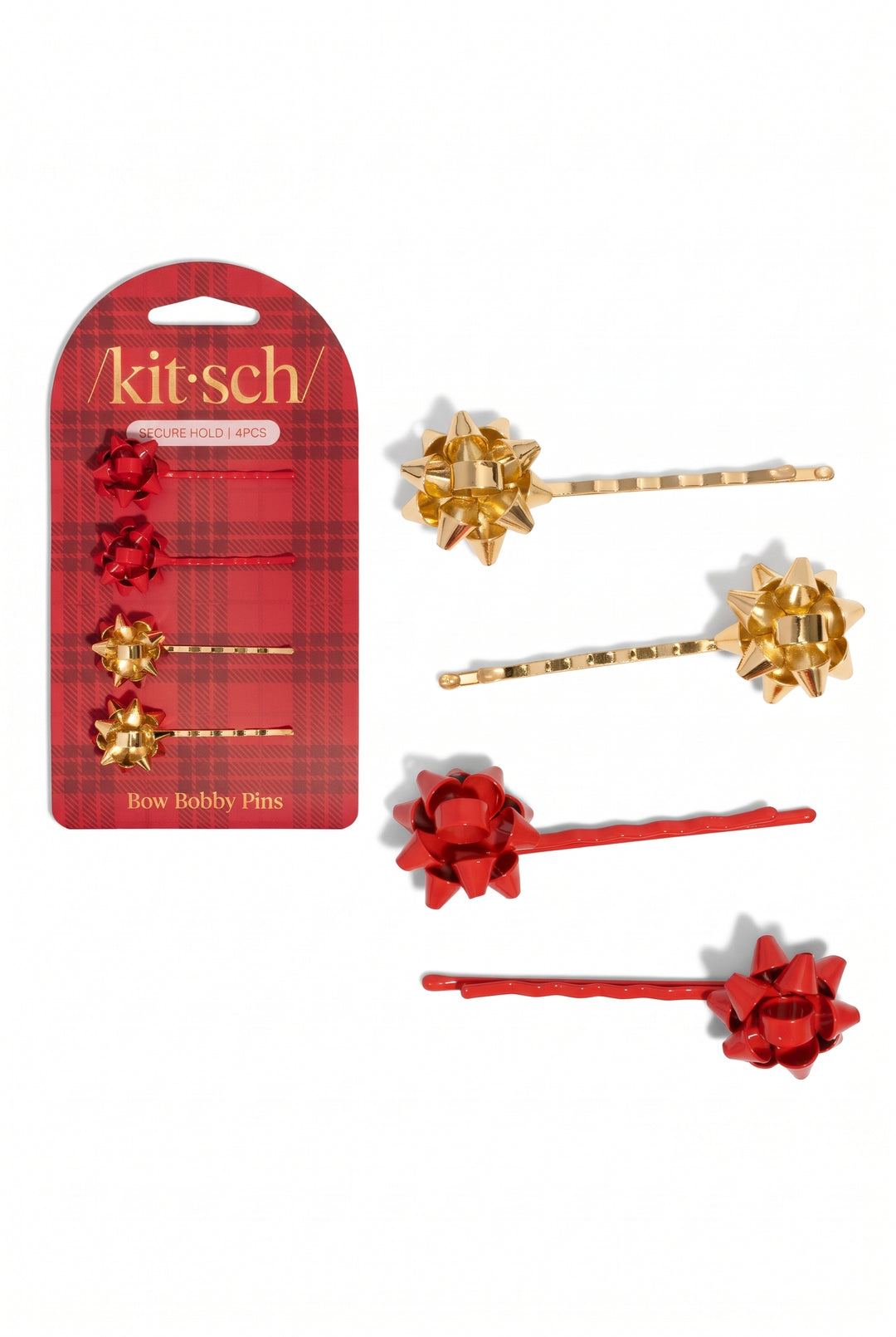 KITSCH Gift Bow Bobby Pins Set