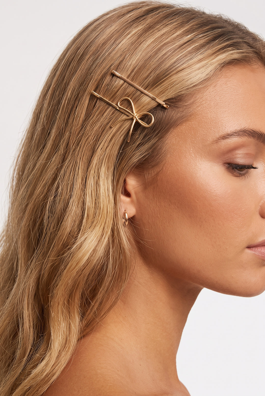 KITSCH Puffy & Bow Bobby Pins Set