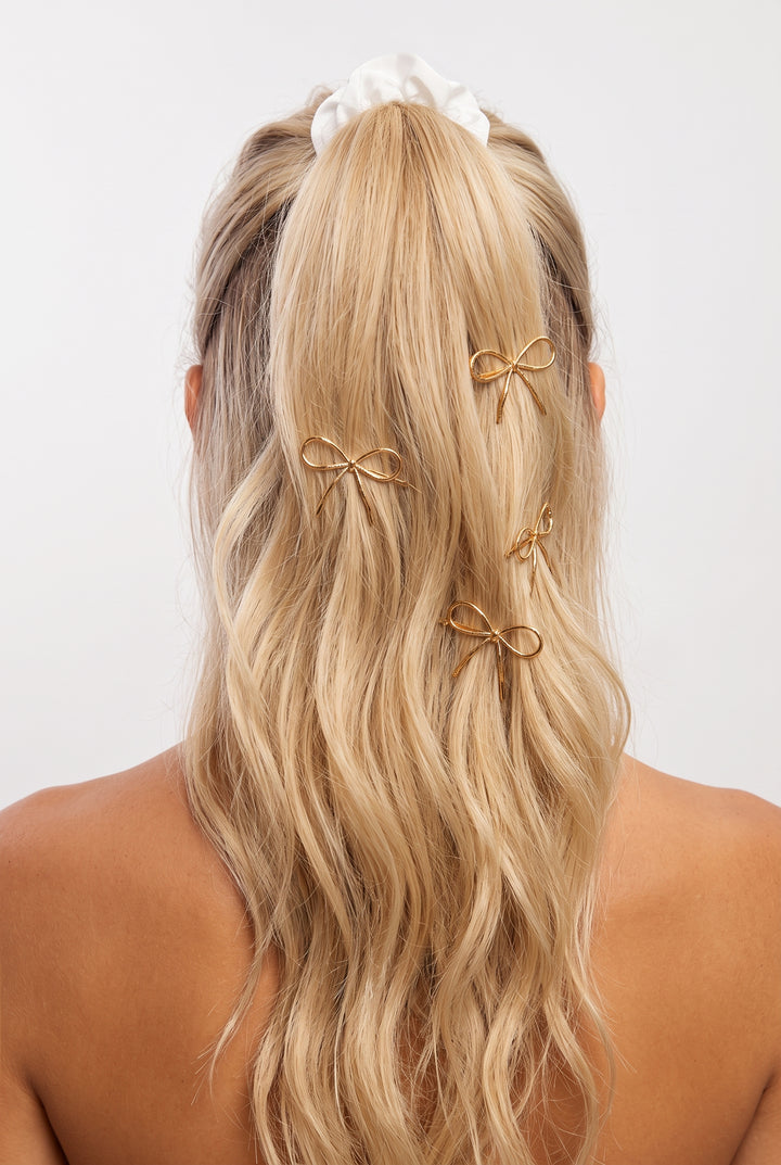 KITSCH Puffy & Bow Bobby Pins Set