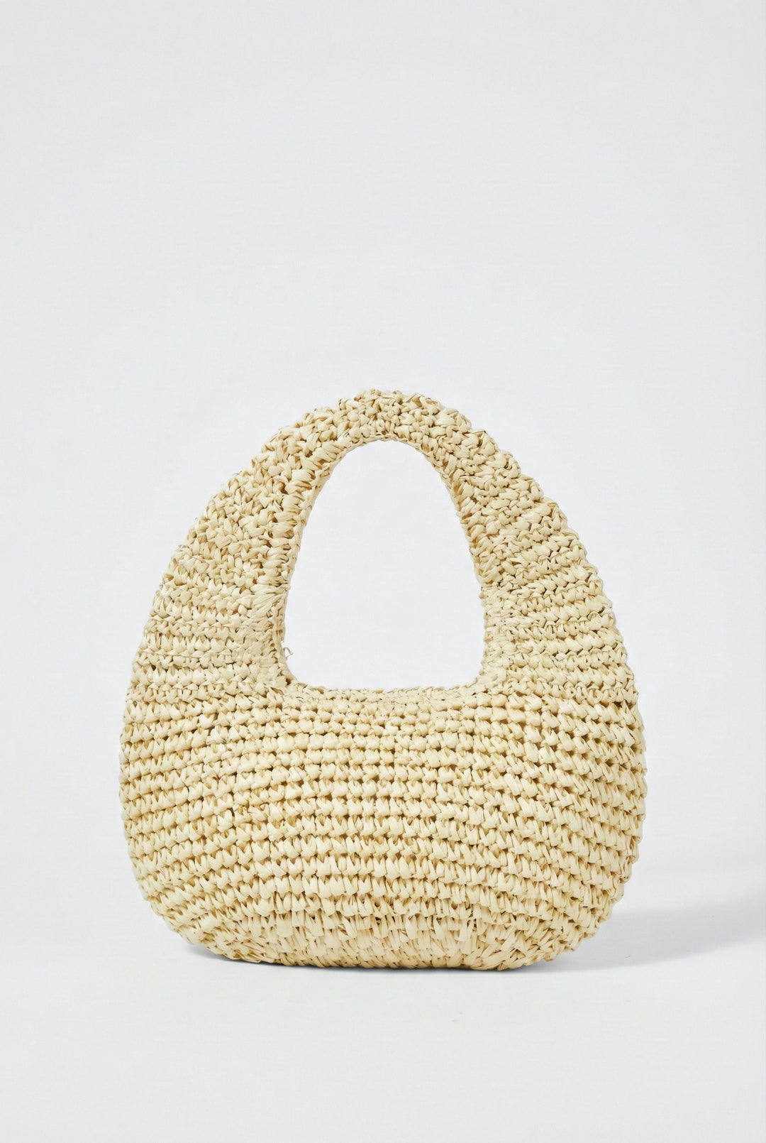 Open-Air Straw Shoulder Bag