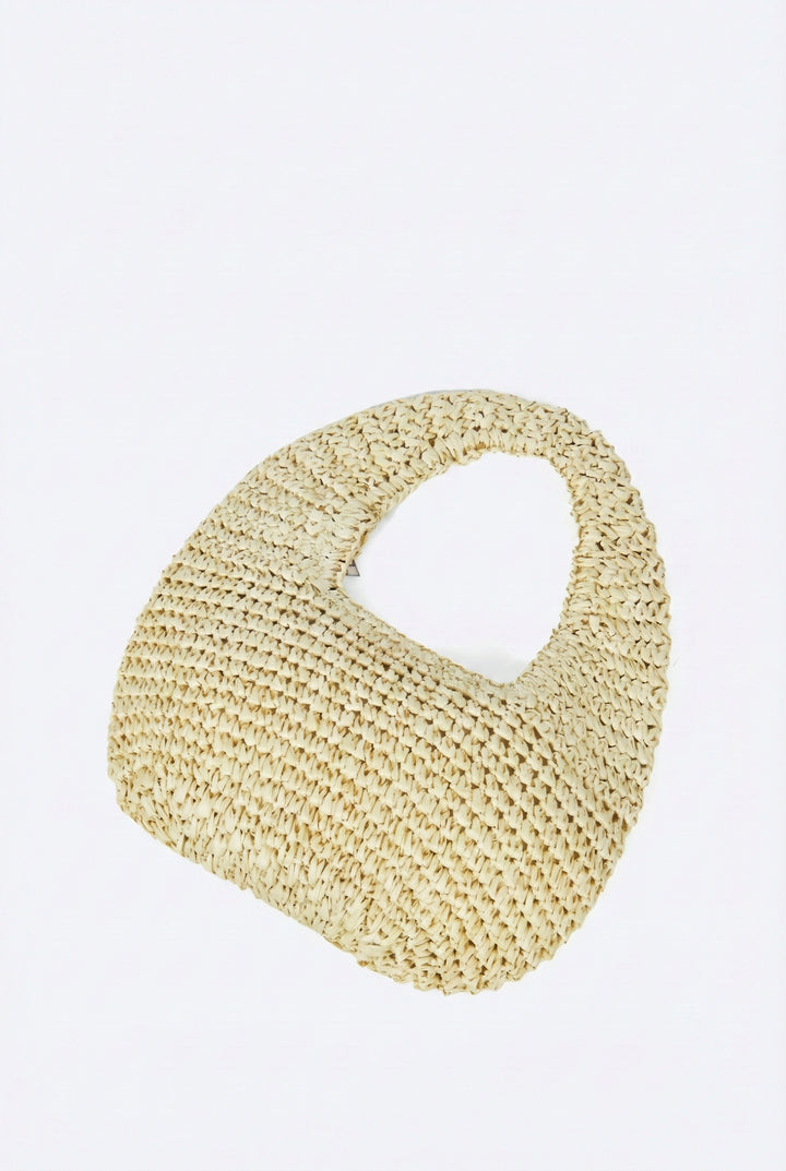 Open-Air Straw Shoulder Bag