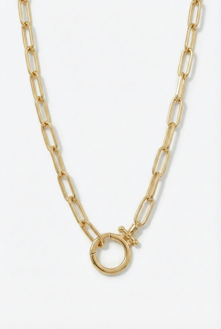 AURÉ Lia Paperclip Chain Necklace