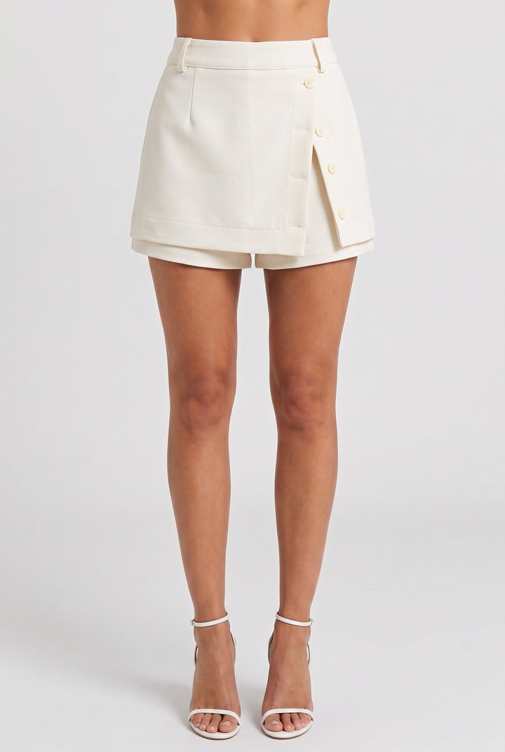 Tailored Prep Button Skort