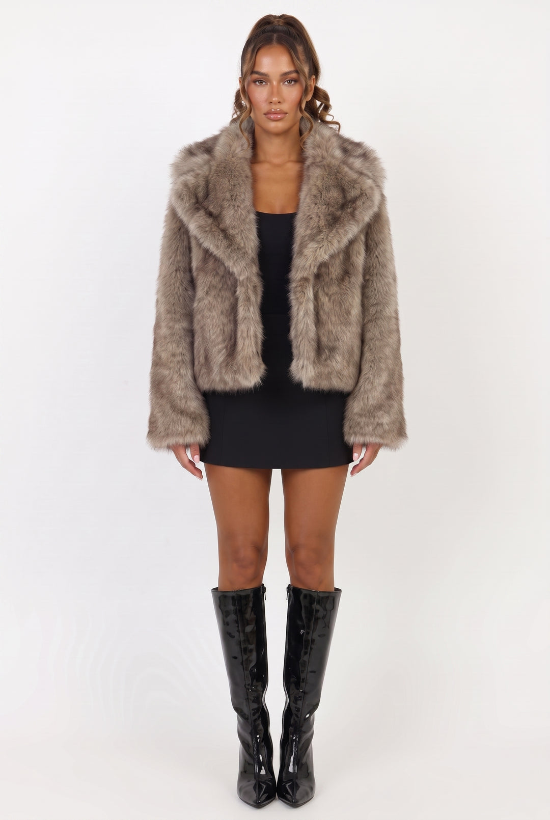 Marella Oversized Faux Fur Jacket