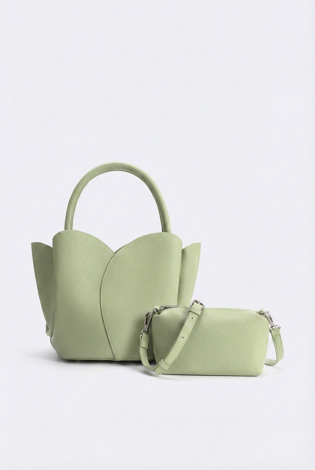 Melie Bianco Tulip Top-Handle Crossbody Tote