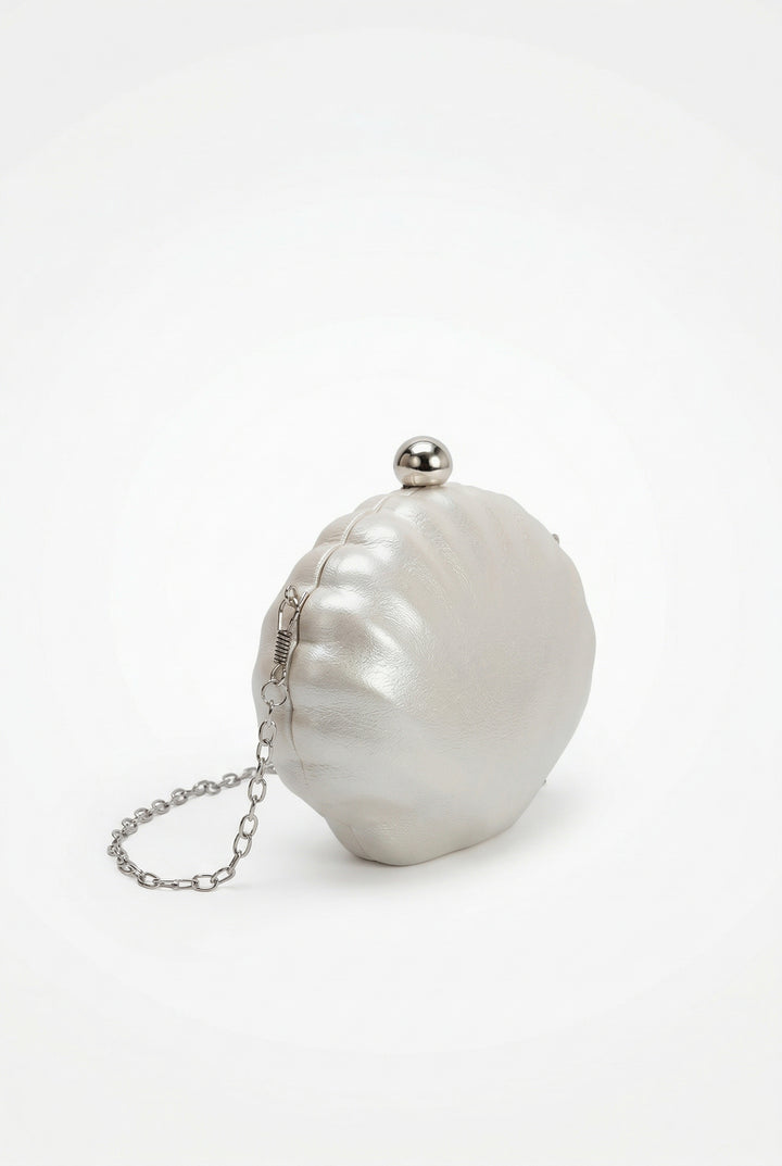Melie Bianco Venus Pearl Shell Clutch