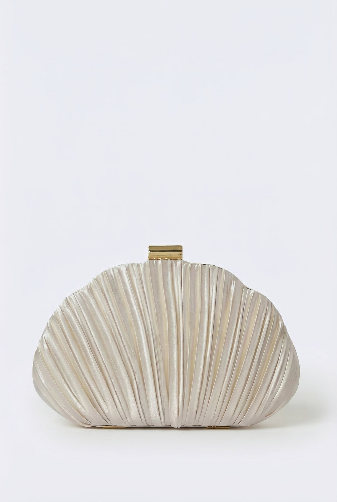 Mermaid Off Duty Satin Shell Clutch