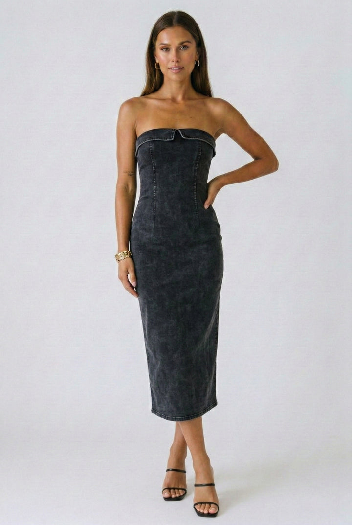 Mineral Muse Strapless Midi Dress