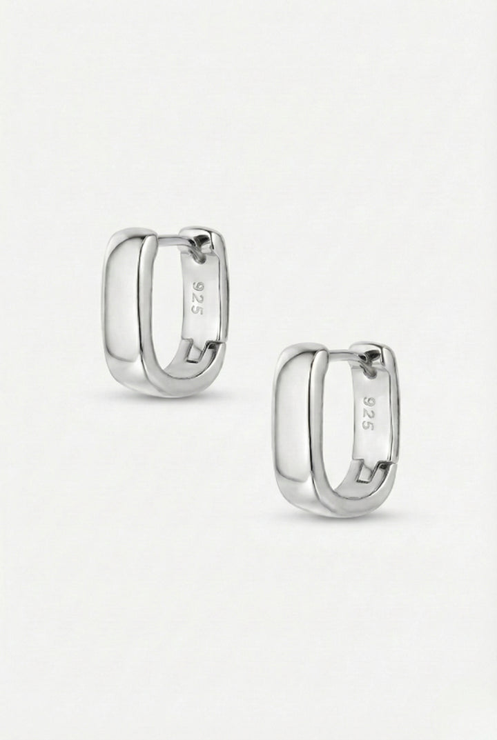 Mira U-Shaped Huggie Hoops