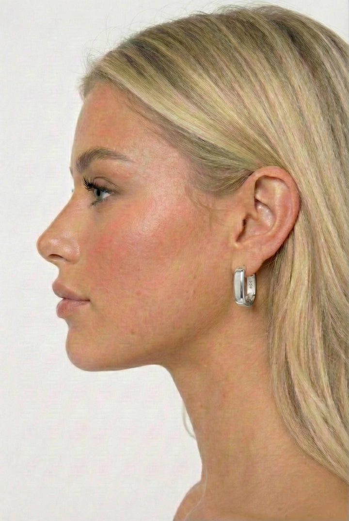 Mira U-Shaped Huggie Hoops