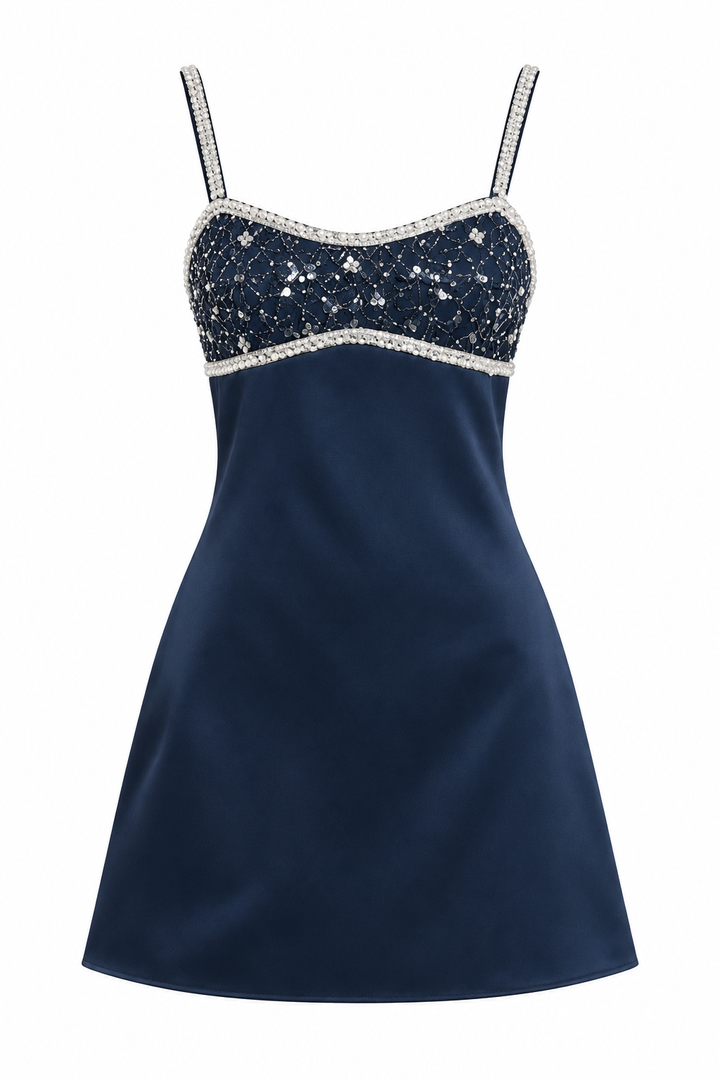 Arosa Jeweled Mini Dress