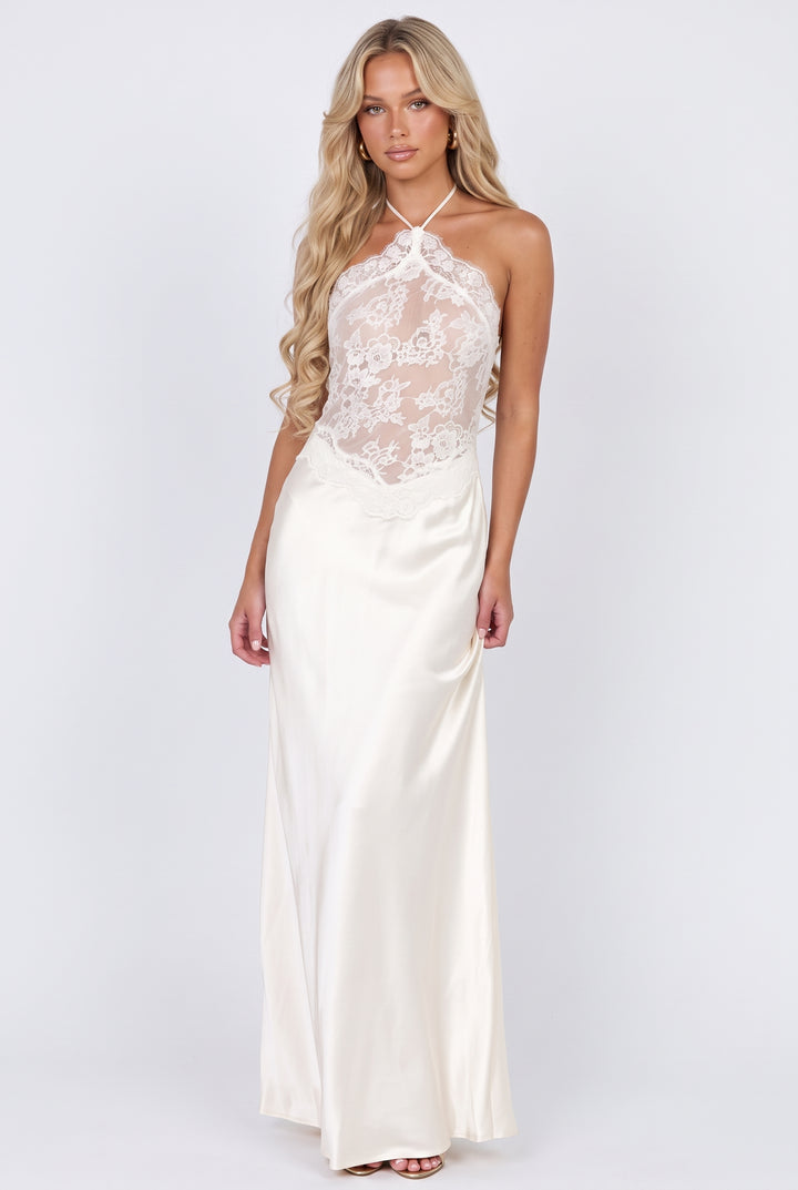 Nihi Lace Halter Maxi Dress
