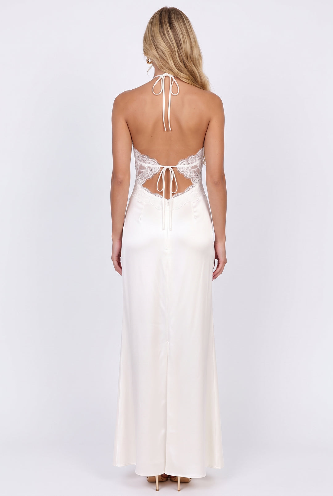 Nihi Lace Halter Maxi Dress
