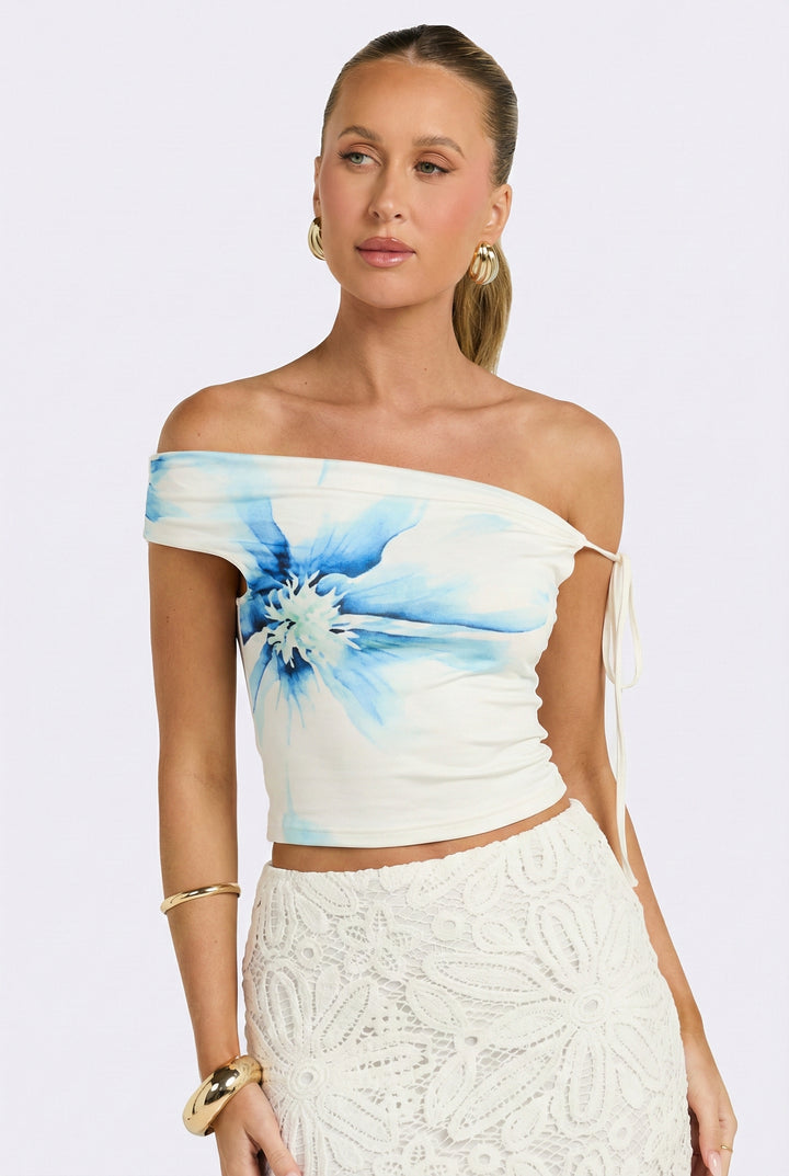 Ocean Mist Off The Shoulder Top