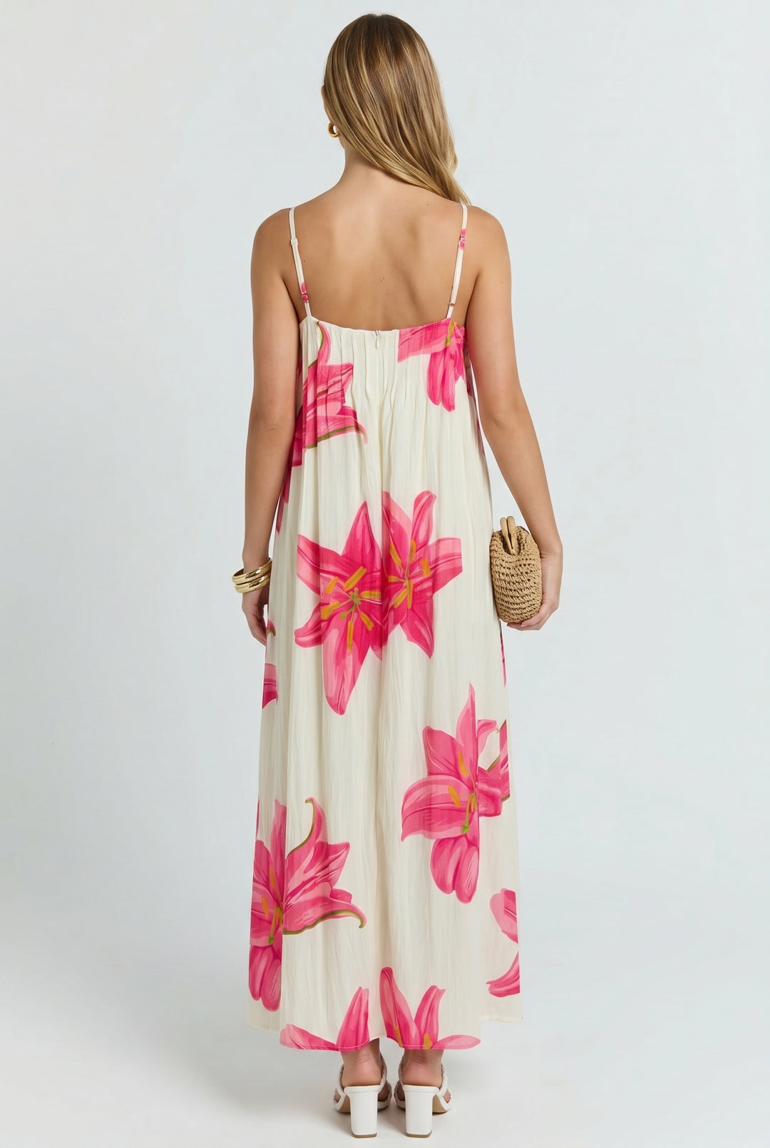 Palm Royale Pleated Maxi Dress