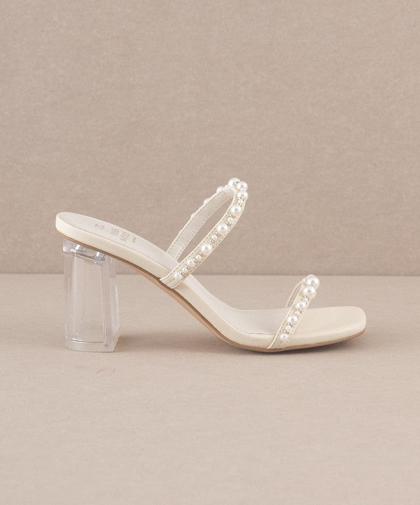 Pearlina Block Heel Mule Sandal
