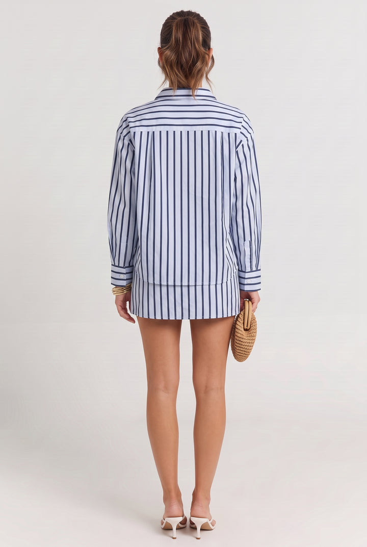 Pier 1956 Pinstripe Mini Skirt