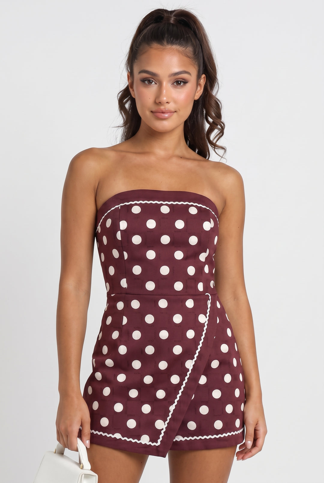 Paddock Club Polka Dot Romper
