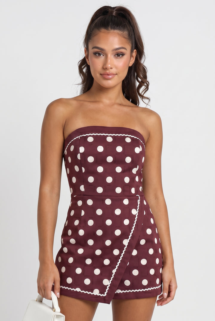 Paddock Club Polka Dot Romper