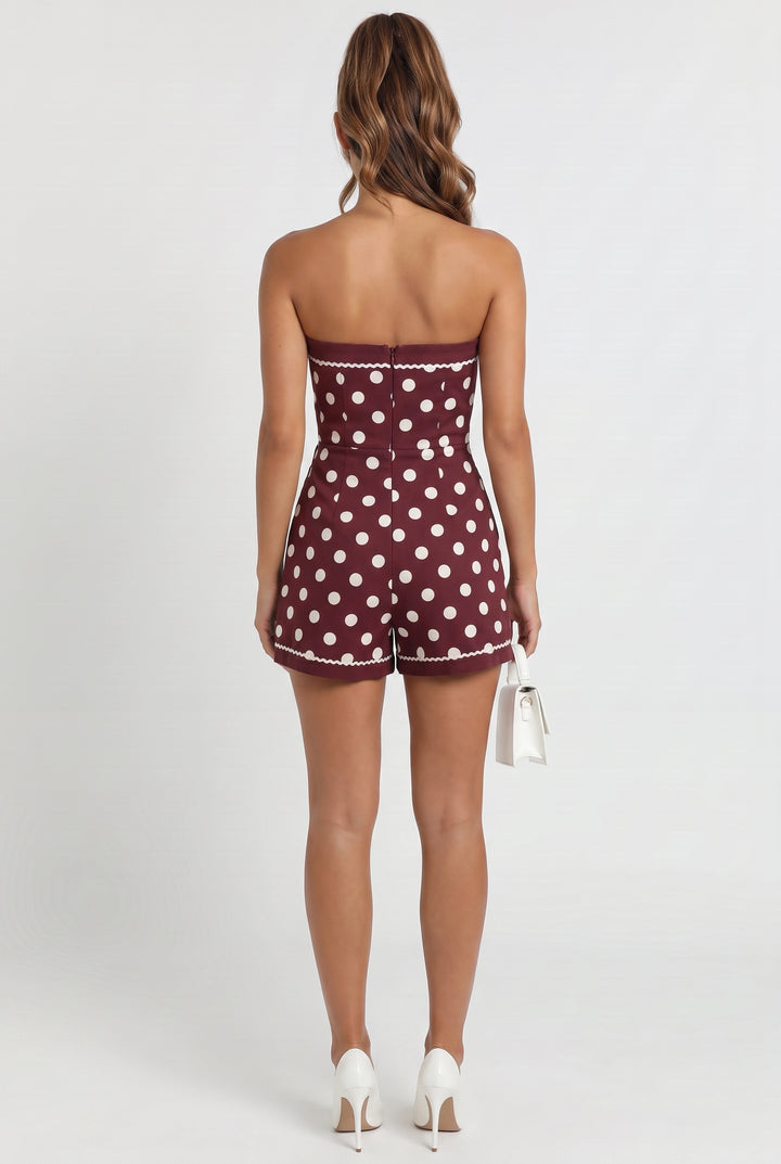 Paddock Club Polka Dot Romper