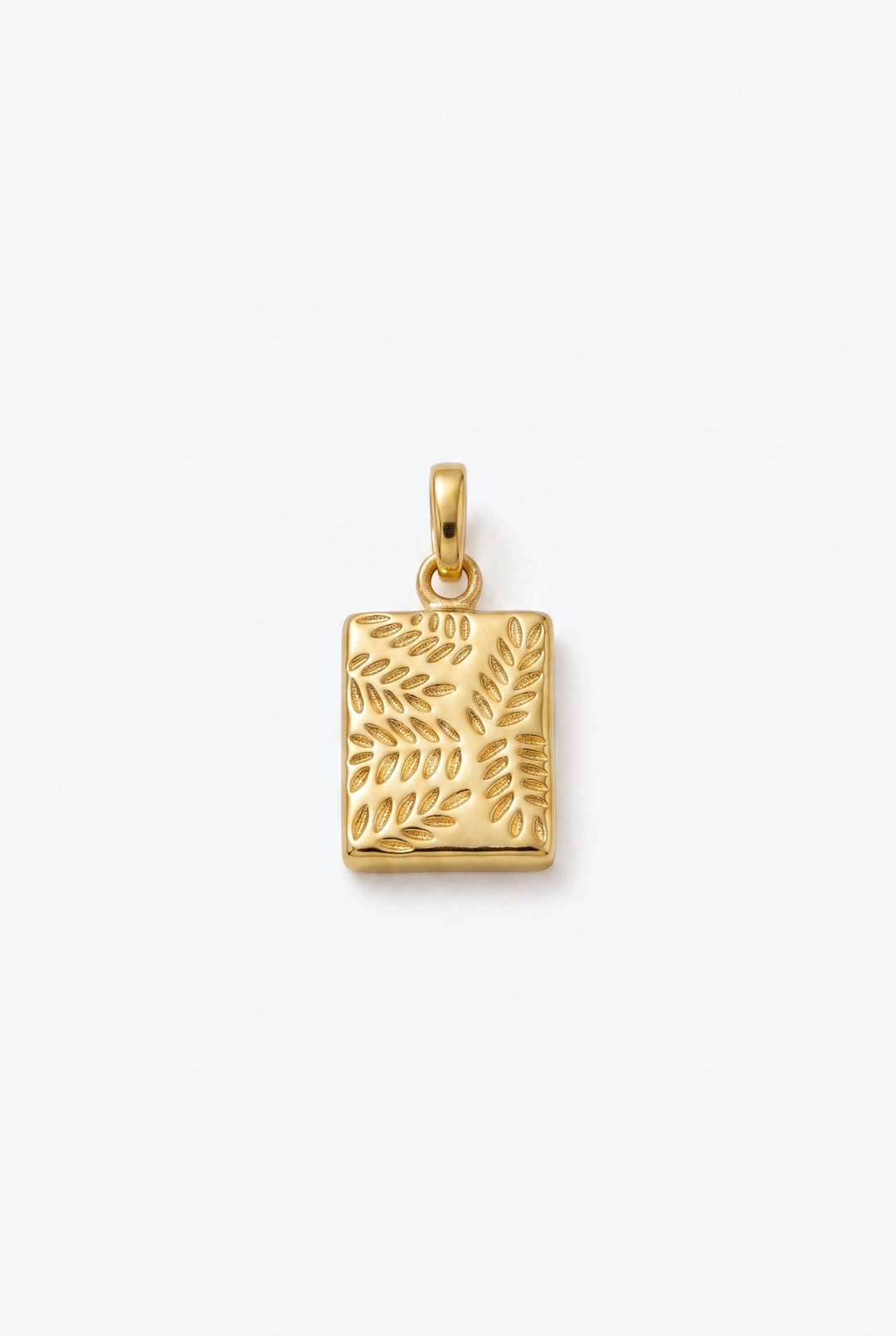 Palm Etched Tag Charm