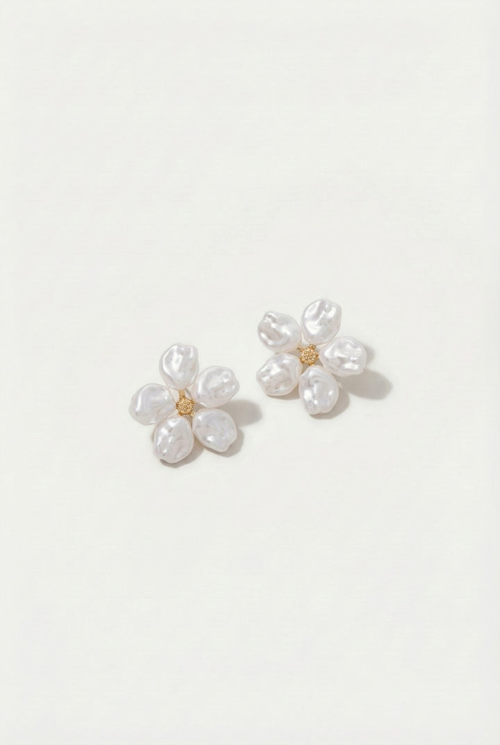 Pearl Garden Stud Earrings