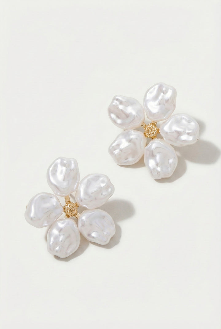 Pearl Garden Stud Earrings