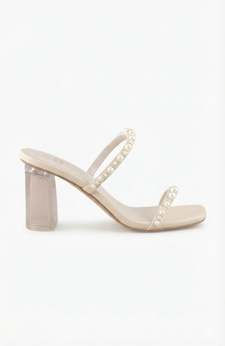 Pearlina Block Heel Mule Sandal