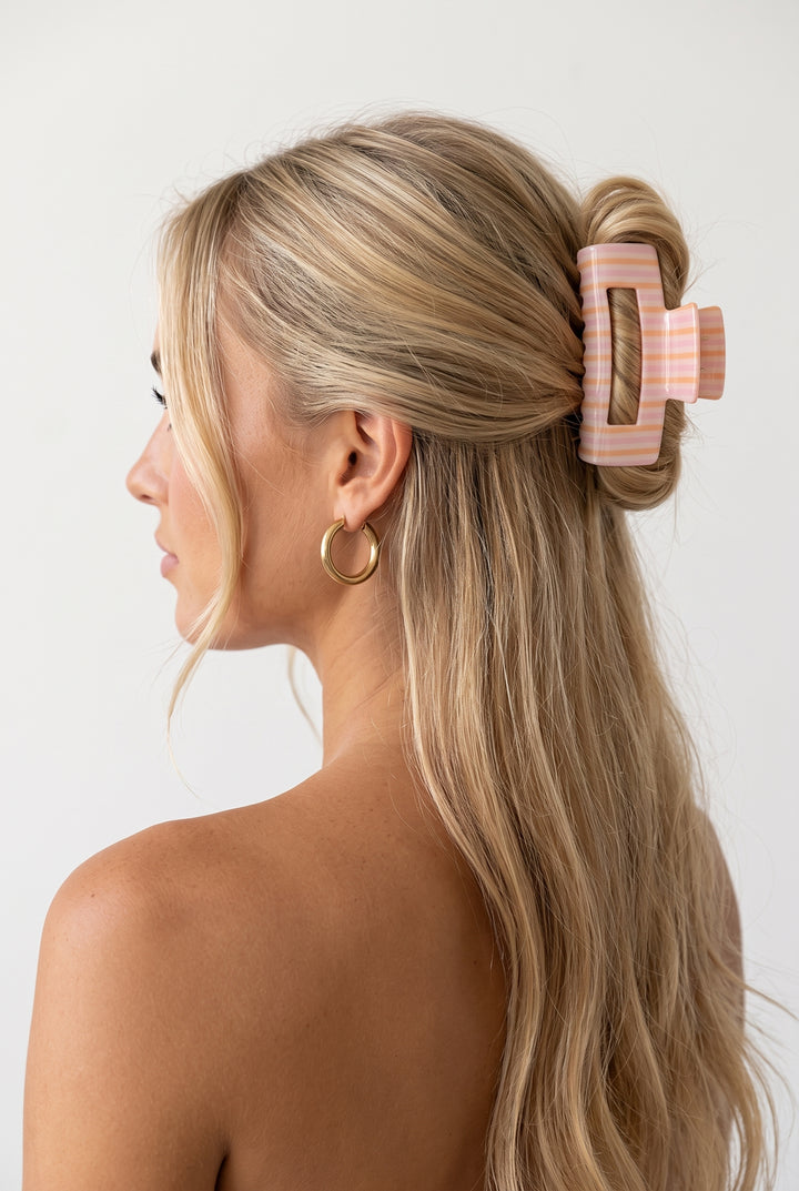 Piccola Striped Hair Claw