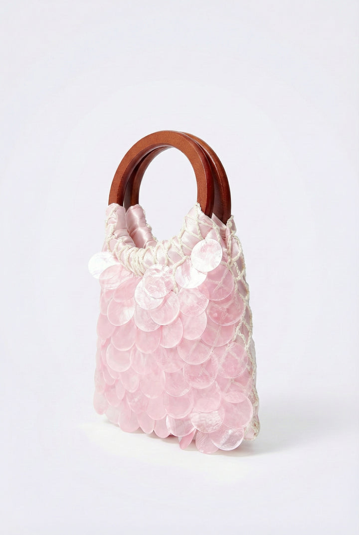 Pink Tides Shell Mini Bag