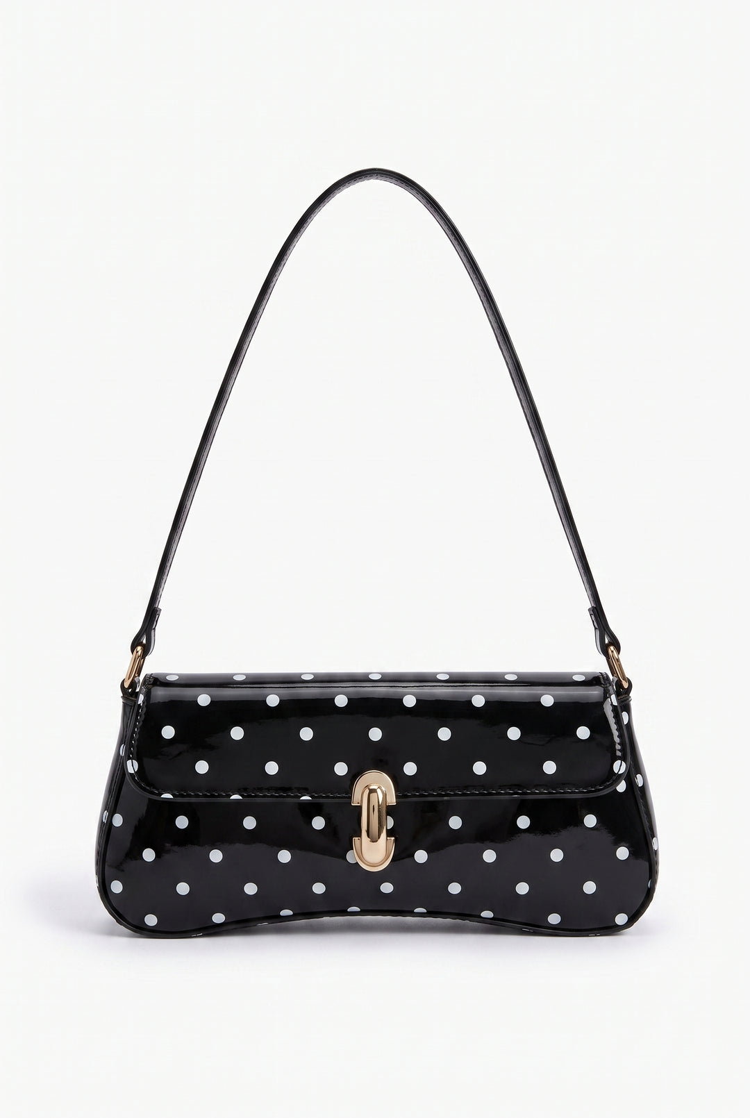 Polished Little Polka Dot Baguette Bag