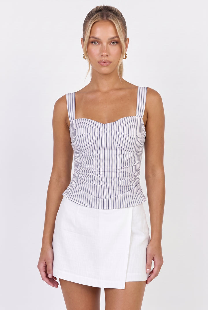 The Portofino Pinstripe Top