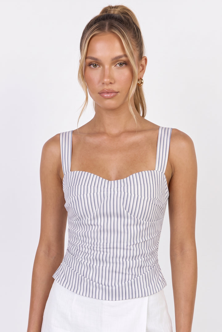 The Portofino Pinstripe Top