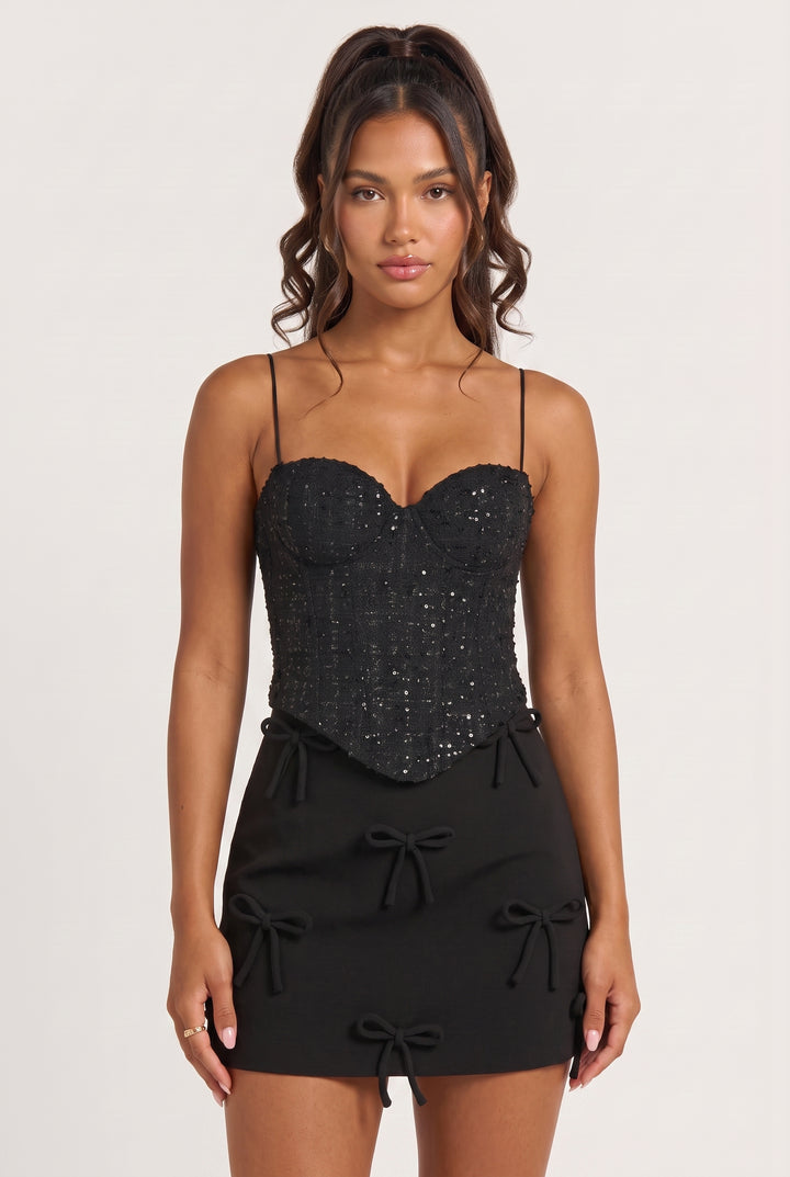 Pretty Privilege Tweed Top