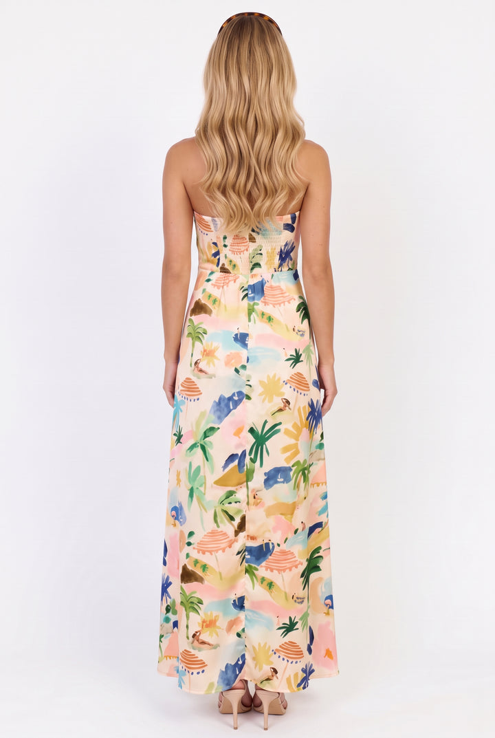 Resort Mural Maxi Dress