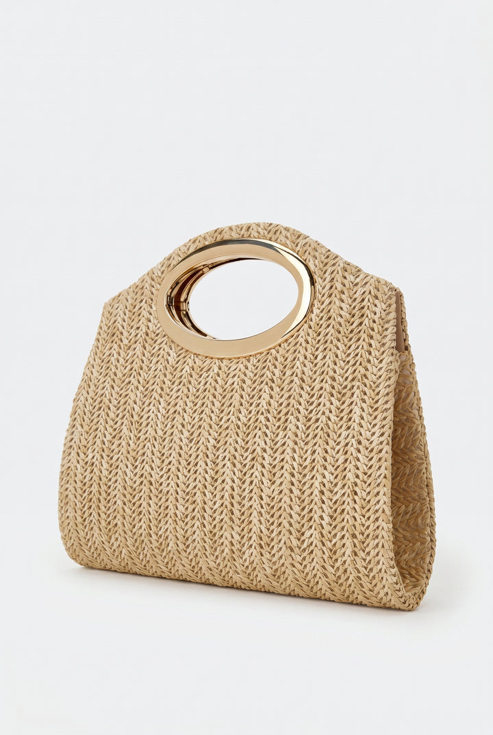 Riviera Woven Handle Bag