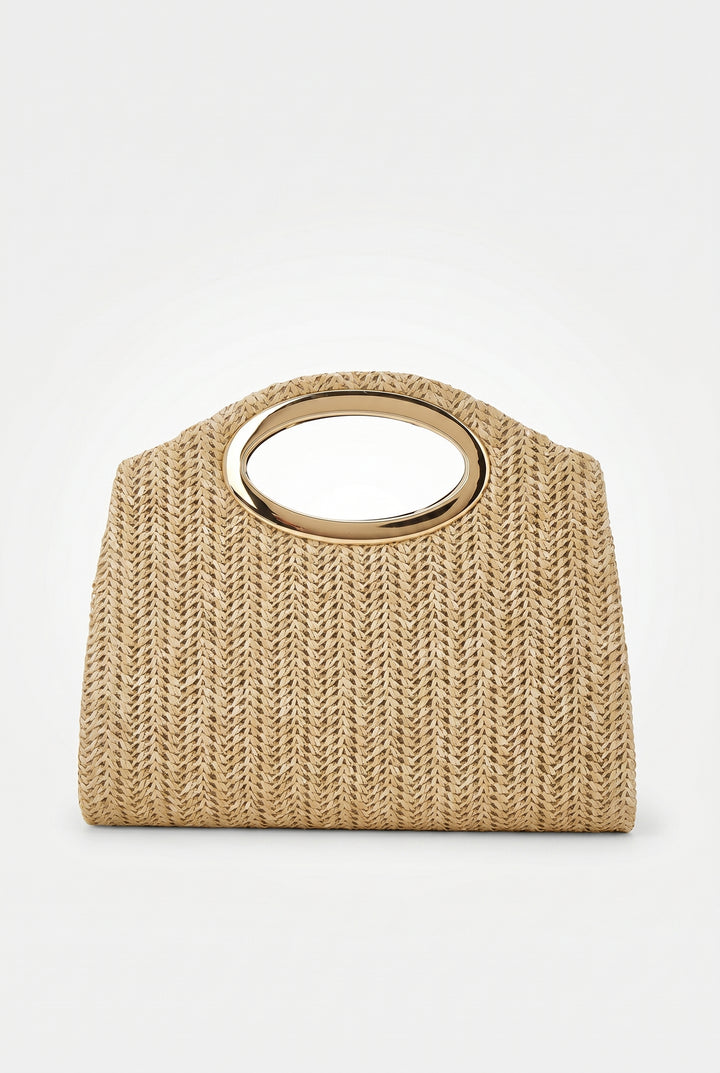 Riviera Woven Handle Bag