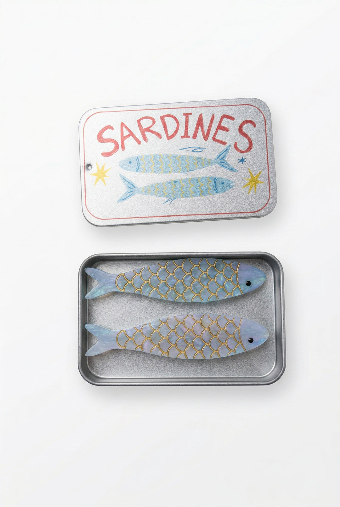 Tinned Sardine Hair Clip Set