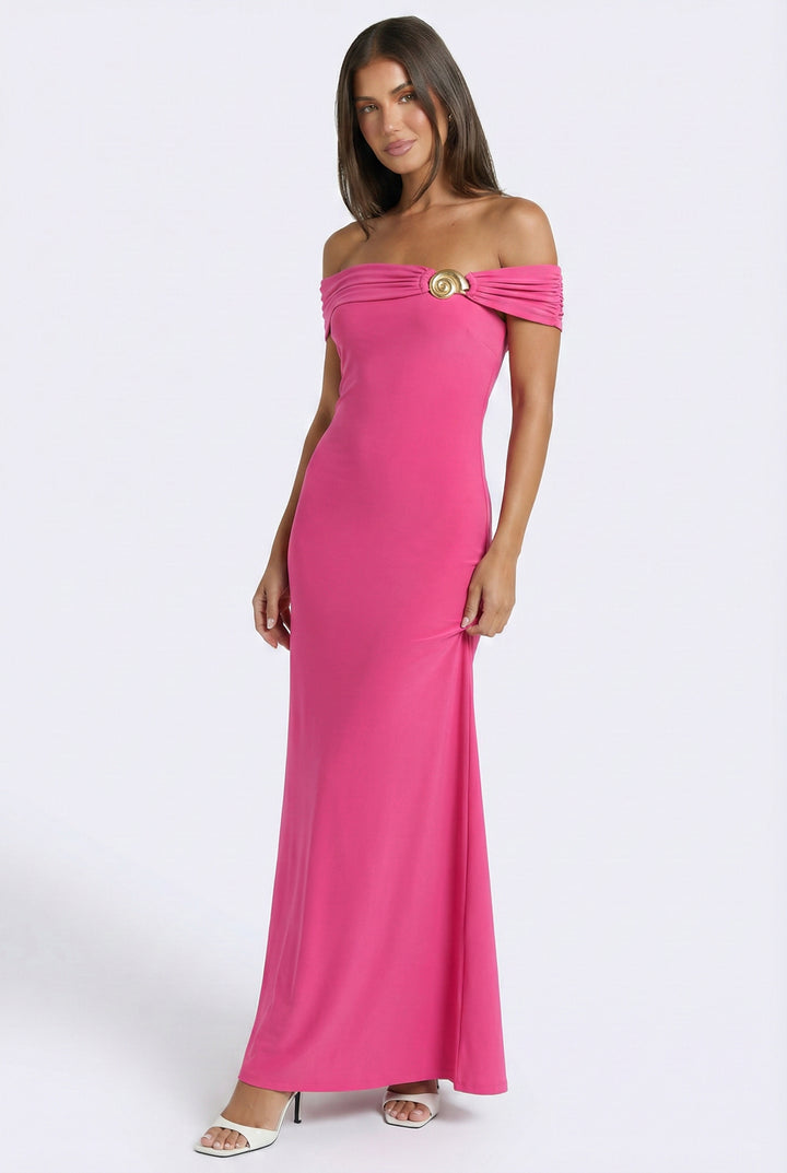 Seashell Radiance Maxi Dress