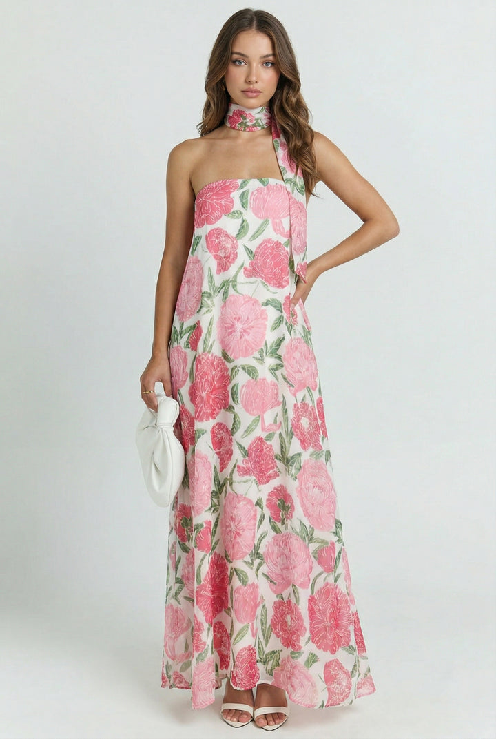 garden party maxi dress Southern Garden Party Maxi Dress Pink / L